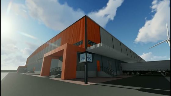 Q345 GB 표준 전공 철강 구조물 창고 페인트