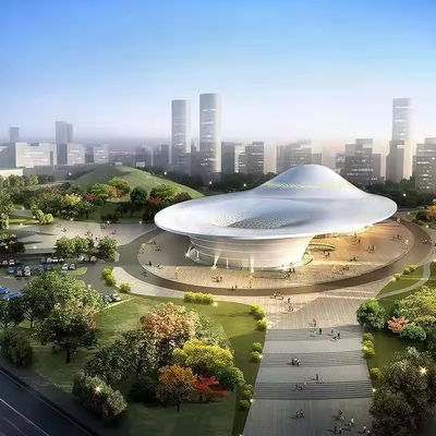 Durable Large Span Steel Structure Building For Culture Sports Center Stadium Basketball Gym Football Stadium Arena