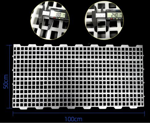 닭고기 농장 플라스틱 슬래트 바닥 브로일러 하우스 2kg 16*16mm / 20*26mm 구멍
