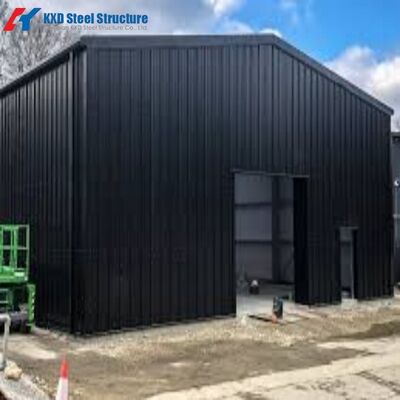 빠른 설치 S355 다층 전공 가벼운 철강 창고 건물 계획 쉐드 키트