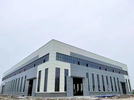 Single-Slope Roof Prefab Steel Building for Logistics Park and Sorting Terminal